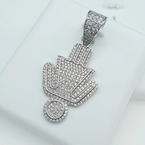 "925 Sterling Silver Cubic Zirconia Pendant, U19254757 - Picture 6 of 11